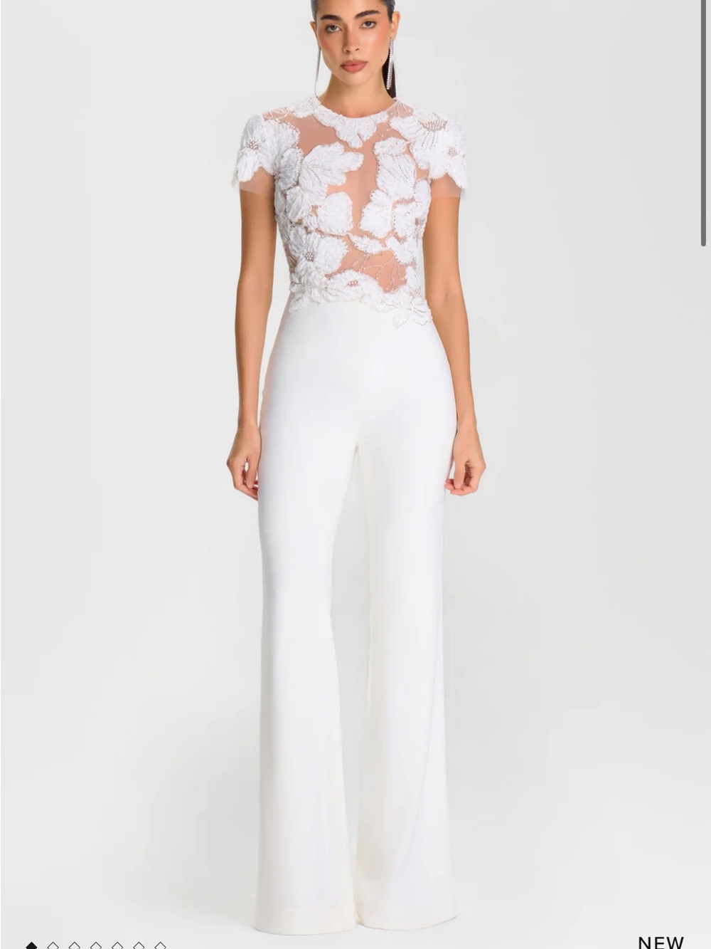 NADINE MERABI SLOANE WHITE JUMPSUIT
